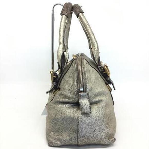 Chloe Paddington Medium Shoulder Bag Leather Silver Gold Brown - Picture 3 of 13